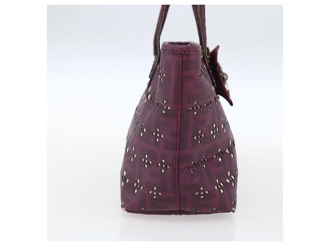 Borsa a mano in tela Zucca FENDI PVC viola oro Auth fm5149 D'oro Porpora - vista 3