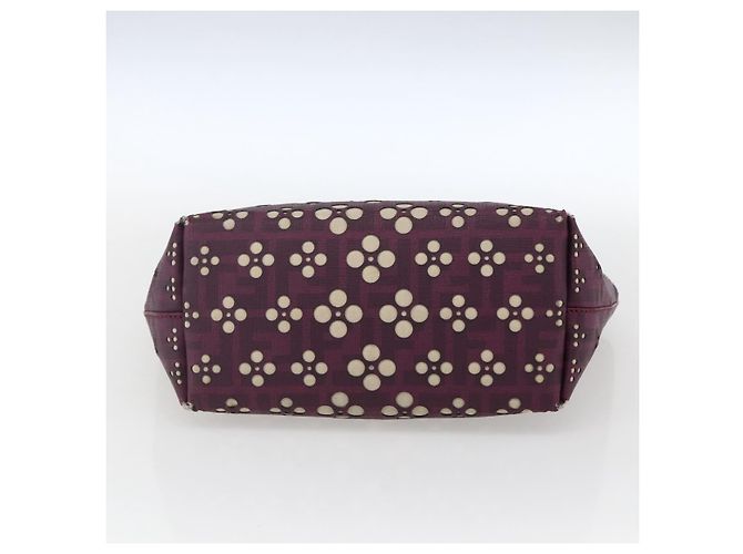 Borsa a mano in tela Zucca FENDI PVC viola oro Auth fm5149 D'oro Porpora - vista 5
