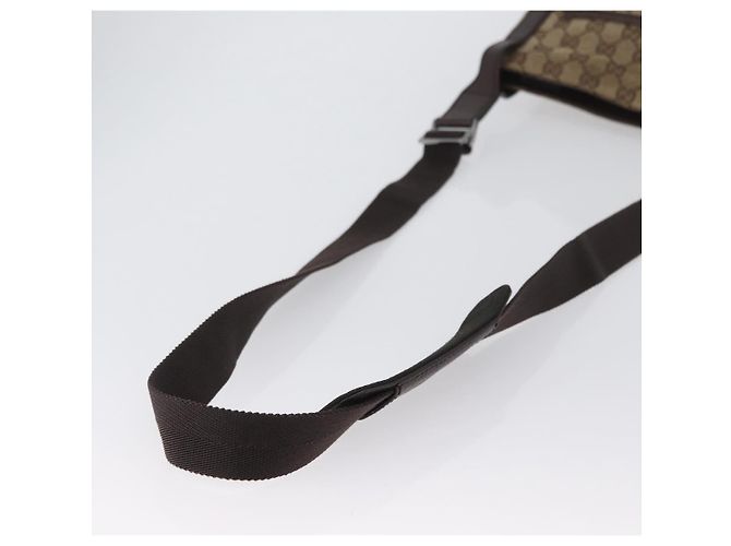 Bolsa de Ombro GG Canvas Gucci Bege Prata 122793 Auth bs33310 - vista 7