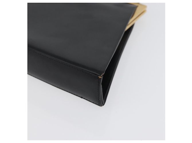 SAINT LAURENT Borsa a Spalla in Pelle Nera Dorata Auth 173508 Nero D'oro - vista 14