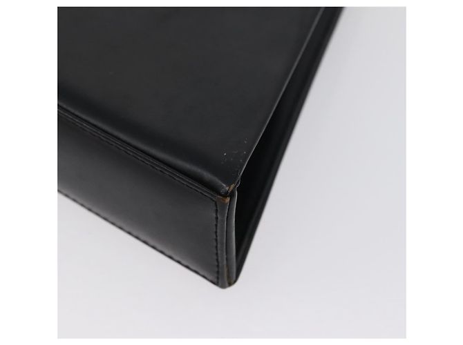 SAINT LAURENT Borsa a Spalla in Pelle Nera Dorata Auth 173508 Nero D'oro - vista 16