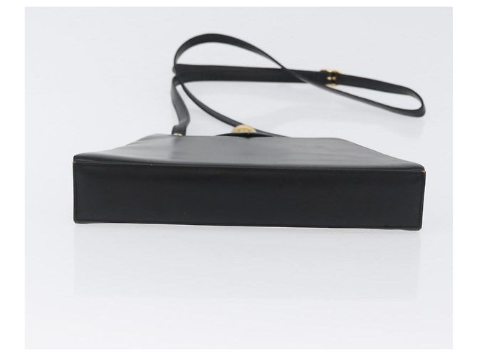 SAINT LAURENT Borsa a Spalla in Pelle Nera Dorata Auth 173508 Nero D'oro - vista 5