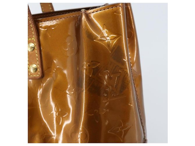 LOUIS VUITTON Borsa a Mano Monogram Vernis Reade PM Bronzo M91146 LV Auth 172114 - vista 10