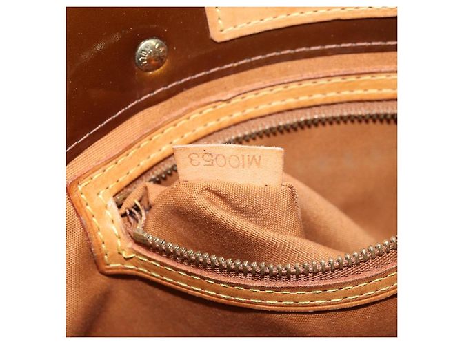 LOUIS VUITTON Borsa a Mano Monogram Vernis Reade PM Bronzo M91146 LV Auth 172114 - vista 12