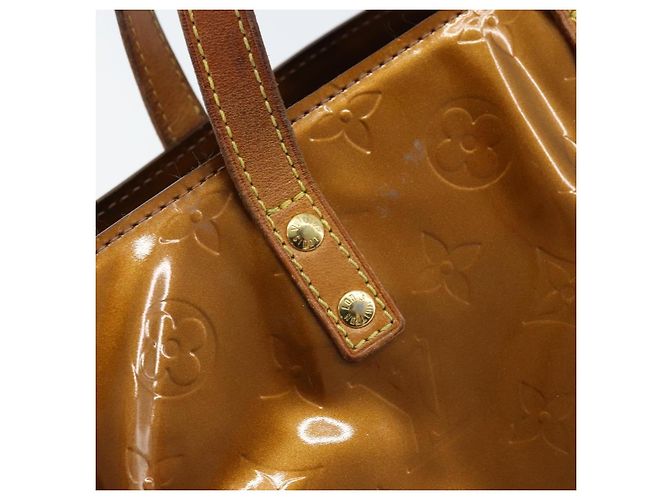 LOUIS VUITTON Borsa a Mano Monogram Vernis Reade PM Bronzo M91146 LV Auth 172114 - vista 17