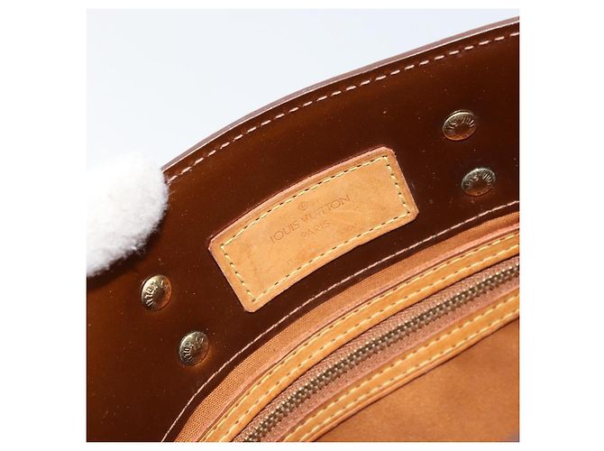 LOUIS VUITTON Borsa a Mano Monogram Vernis Reade PM Bronzo M91146 LV Auth 172114 - vista 18