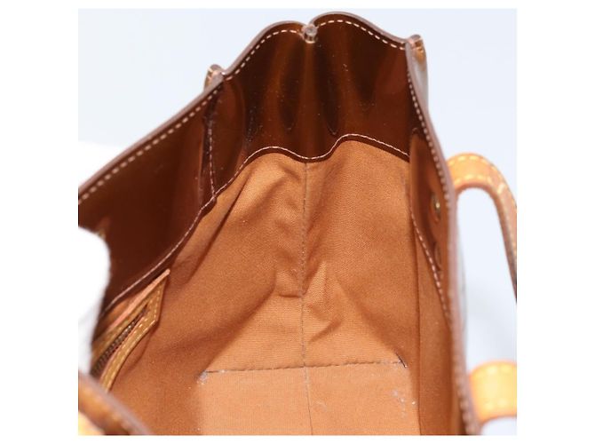 LOUIS VUITTON Borsa a Mano Monogram Vernis Reade PM Bronzo M91146 LV Auth 172114 - vista 19