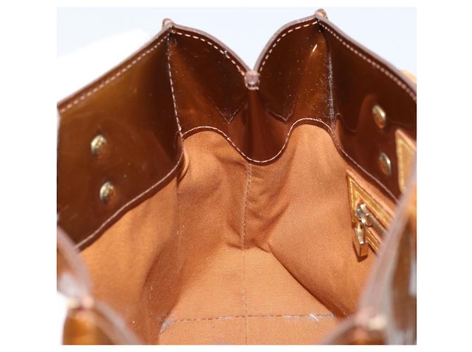 LOUIS VUITTON Borsa a Mano Monogram Vernis Reade PM Bronzo M91146 LV Auth 172114 - vista 20