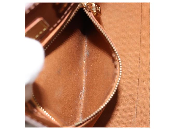 LOUIS VUITTON Borsa a Mano Monogram Vernis Reade PM Bronzo M91146 LV Auth 172114 - vista 22