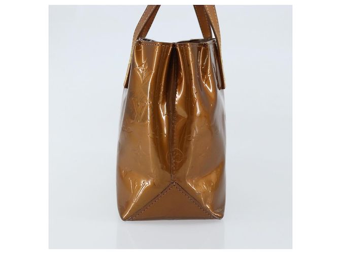 LOUIS VUITTON Borsa a Mano Monogram Vernis Reade PM Bronzo M91146 LV Auth 172114 - vista 4