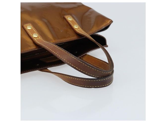 LOUIS VUITTON Borsa a Mano Monogram Vernis Reade PM Bronzo M91146 LV Auth 172114 - vista 7
