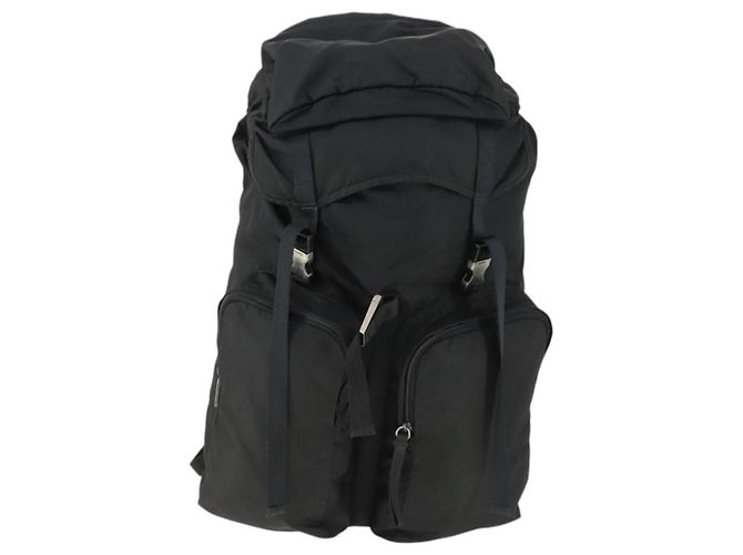 PRADA Backpack Nylon Black Silver Auth am10580 Silvery - view 13