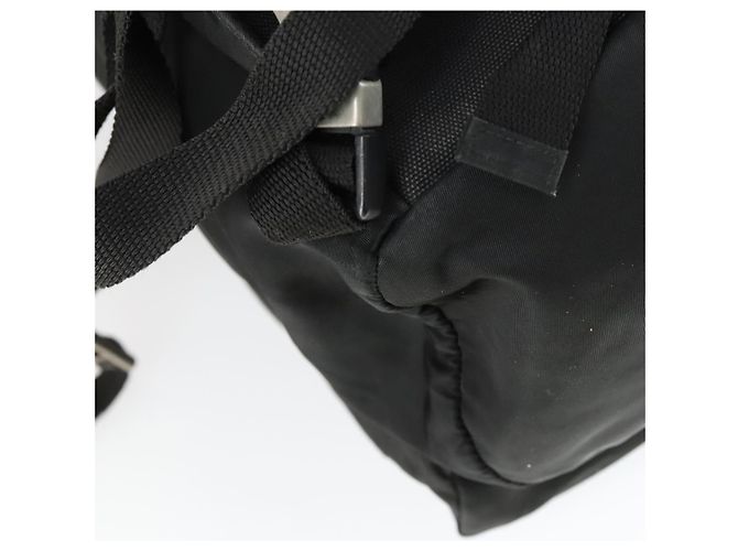 PRADA Backpack Nylon Black Silver Auth am10580 Silvery - view 19