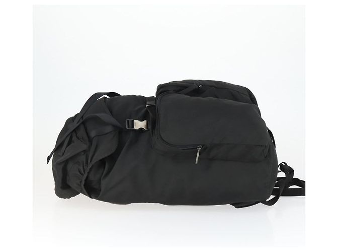 PRADA Backpack Nylon Black Silver Auth am10580 Silvery - view 4