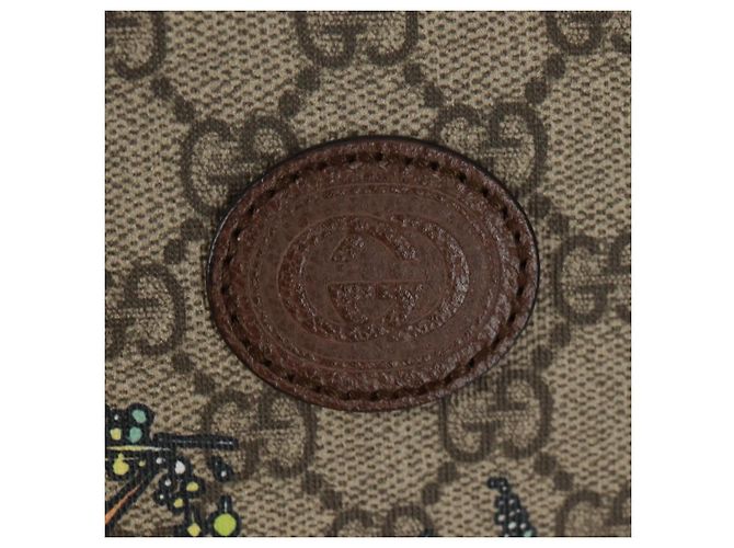 Borsa GUCCI GG Supreme Donald Duck PVC 2 in 1 Beige Oro 648134 Auth 161733SAM D'oro - vista 18