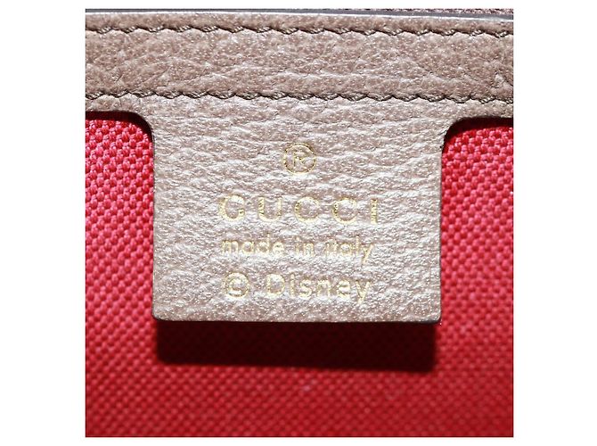 Borsa GUCCI GG Supreme Donald Duck PVC 2 in 1 Beige Oro 648134 Auth 161733SAM D'oro - vista 19