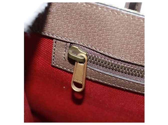 Borsa GUCCI GG Supreme Donald Duck PVC 2 in 1 Beige Oro 648134 Auth 161733SAM D'oro - vista 23