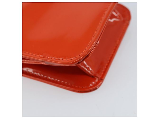 GUCCI Schultertasche Lackleder Orange Silber Auth 171407 - Ansicht 13