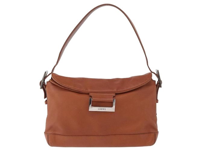 Borsa a Spalla LOEWE in Pelle Marrone Argento Autentica bs33487 - vista 13