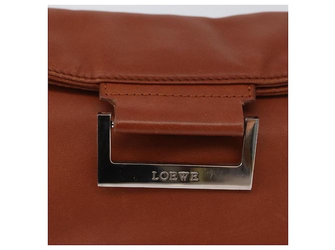 Borsa a Spalla LOEWE in Pelle Marrone Argento Autentica bs33487 - vista 17
