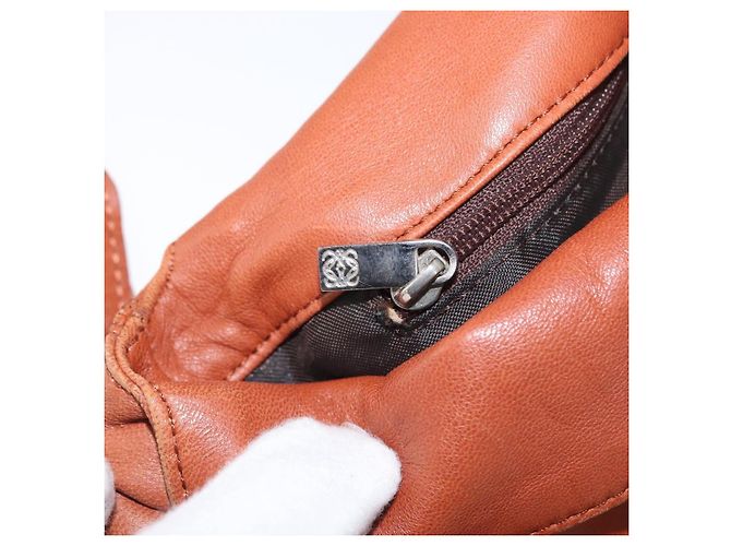 Borsa a Spalla LOEWE in Pelle Marrone Argento Autentica bs33487 - vista 21