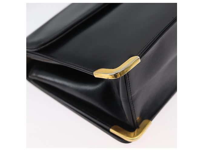 Borsa a Spalla Christian Dior in Pelle di Vitello Nera e Oro Auth 165366 Nero D'oro - vista 12