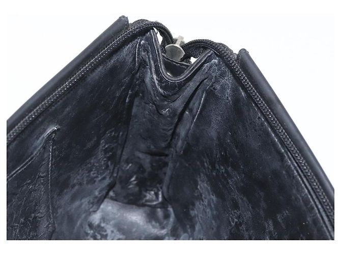 Borsa clutch in tela GG Gucci in nylon nero e argento 014 1126 Auth mr2106 - vista 15