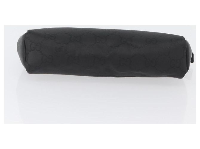 Borsa clutch in tela GG Gucci in nylon nero e argento 014 1126 Auth mr2106 - vista 7
