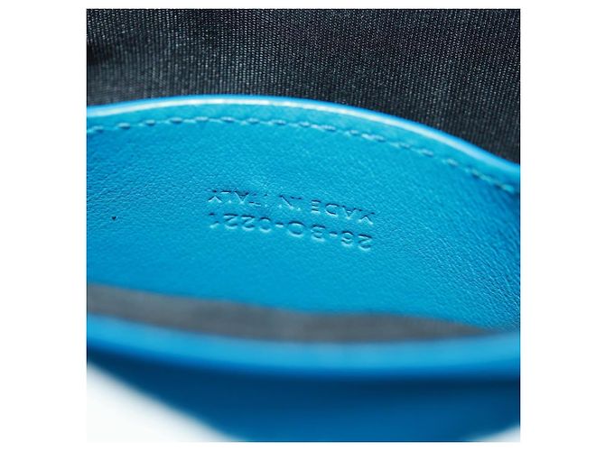 Borsa a Spalla Christian Dior in Pelle Blu Argento Auth 161745M - vista 21