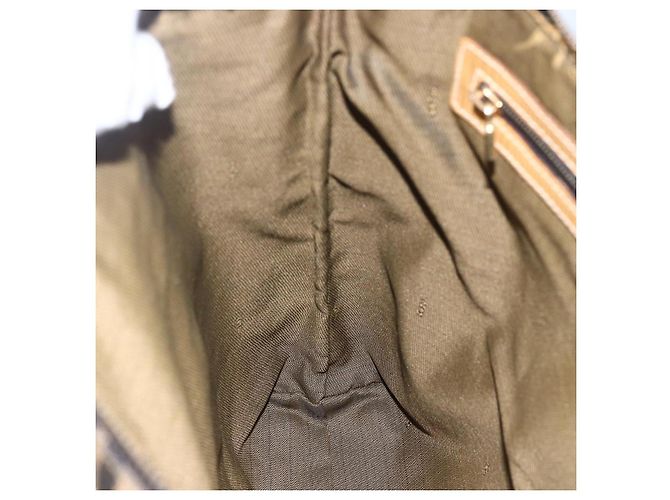 FENDI Zucca Canvas Handtasche Braun Schwarz Auth ep13422 - Ansicht 19