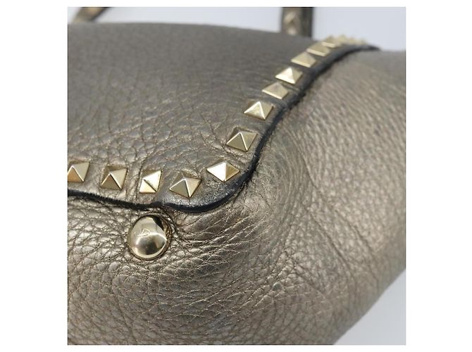Valentino Borsa Tote in pelle 2 in 1 oro Auth BA10421 D'oro - vista 10