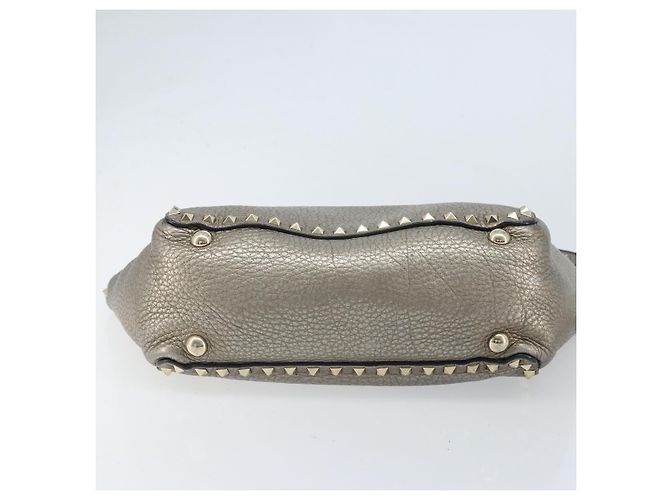 Valentino Borsa Tote in pelle 2 in 1 oro Auth BA10421 D'oro - vista 5