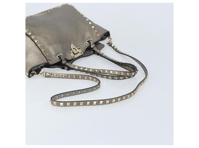 Valentino Borsa Tote in pelle 2 in 1 oro Auth BA10421 D'oro - vista 9