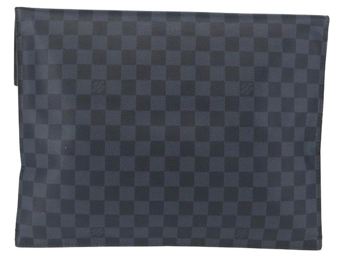 LOUIS VUITTON Borsa Clutch Portfolio Damier Cobalt N51101 LV Auth ka2451 - vista 2