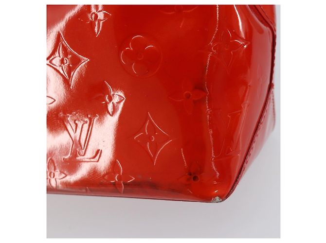 LOUIS VUITTON Monogram Vernis Reade PM Handtasche Rot M91088 LV Auth 173241 - Ansicht 10