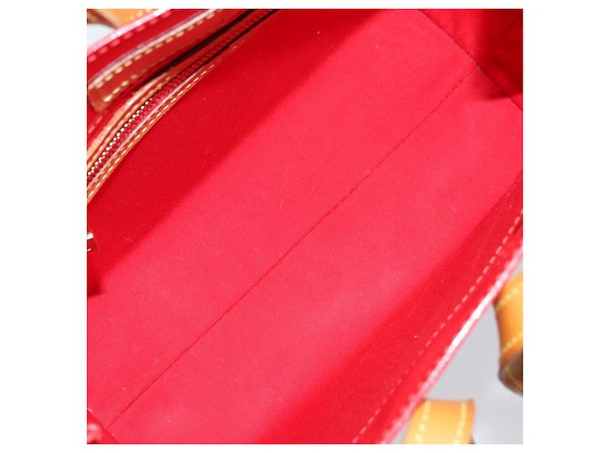 LOUIS VUITTON Monogram Vernis Reade PM Handtasche Rot M91088 LV Auth 173241 - Ansicht 11