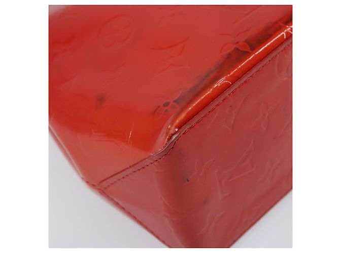 LOUIS VUITTON Monogram Vernis Reade PM Handtasche Rot M91088 LV Auth 173241 - Ansicht 17