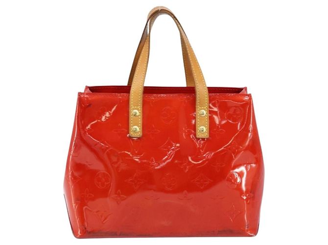 LOUIS VUITTON Monogram Vernis Reade PM Handtasche Rot M91088 LV Auth 173241 - Ansicht 2