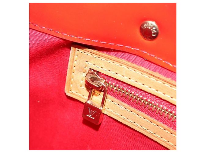 LOUIS VUITTON Monogram Vernis Reade PM Handtasche Rot M91088 LV Auth 173241 - Ansicht 22