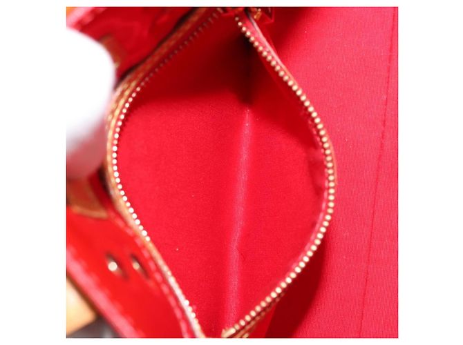 LOUIS VUITTON Monogram Vernis Reade PM Handtasche Rot M91088 LV Auth 173241 - Ansicht 23