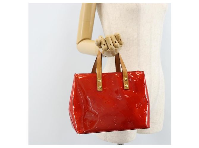LOUIS VUITTON Monogram Vernis Reade PM Handtasche Rot M91088 LV Auth 173241 - Ansicht 24