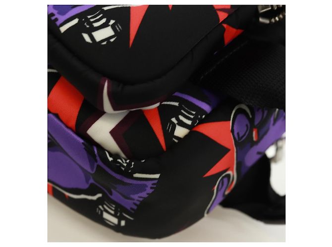 PRADA Collaborazione Universale Studio Borsa Frankenstein Nylon Viola Auth 171848M Argento Porpora - vista 16