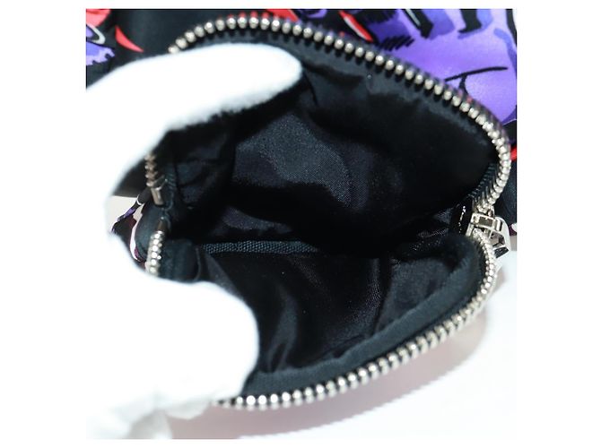 PRADA Collaborazione Universale Studio Borsa Frankenstein Nylon Viola Auth 171848M Argento Porpora - vista 18