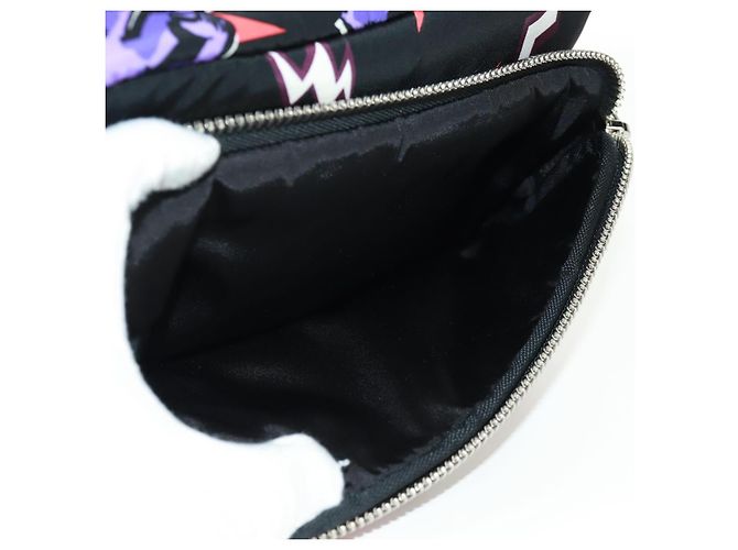 PRADA Collaborazione Universale Studio Borsa Frankenstein Nylon Viola Auth 171848M Argento Porpora - vista 21