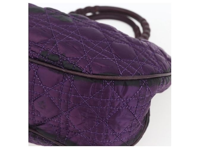 Borsa Canage in nylon viola argento Christian Dior Auth fm5125 Porpora - vista 10