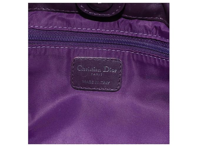 Borsa Canage in nylon viola argento Christian Dior Auth fm5125 Porpora - vista 15