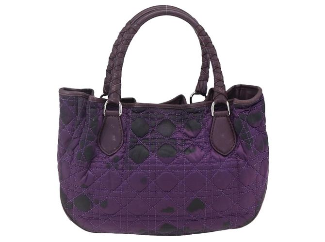 Borsa Canage in nylon viola argento Christian Dior Auth fm5125 Porpora - vista 3