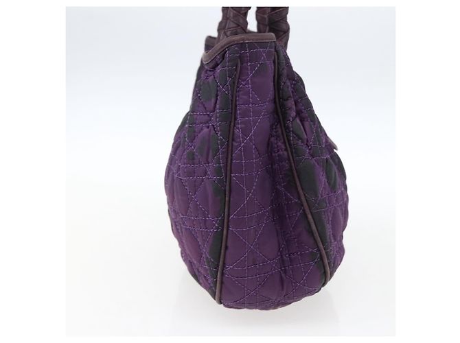 Borsa Canage in nylon viola argento Christian Dior Auth fm5125 Porpora - vista 4