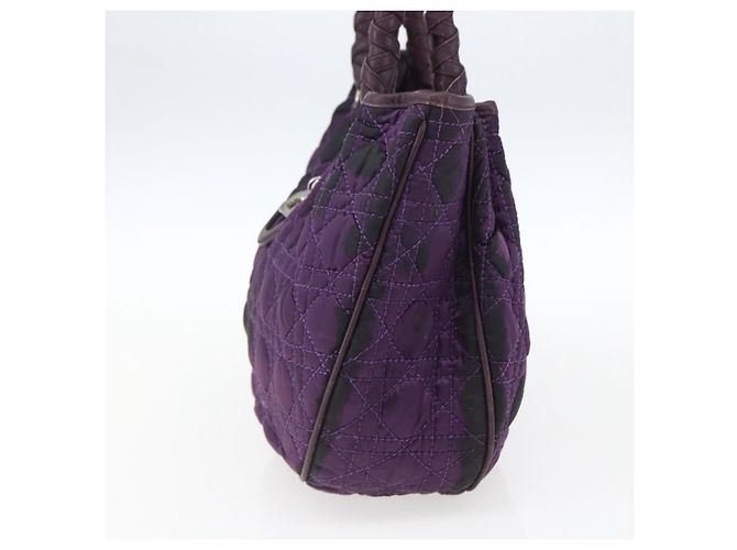 Borsa Canage in nylon viola argento Christian Dior Auth fm5125 Porpora - vista 5
