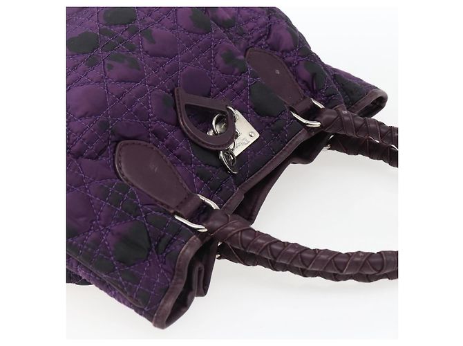Borsa Canage in nylon viola argento Christian Dior Auth fm5125 Porpora - vista 6